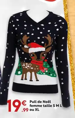 Maxi Bazar Pull de noël femme offre