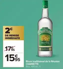 Carrefour Charrette - rhum traditionnel de la réunion offre