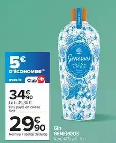 Carrefour Gin offre