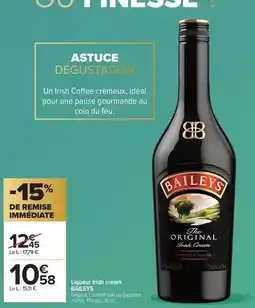 Carrefour Baileys - liqueur rich cream offre