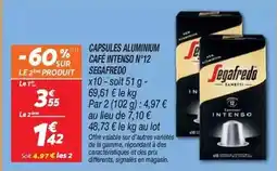Netto Segafredo - capsules aluminium café intenso n°12 offre