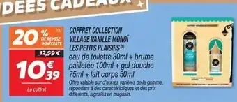 Netto Signal - coffret collection village vainille monoi les petits plaisirs offre
