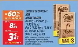 Netto Nestlé - tablette de chocolat noir dessert offre