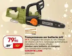 Weldom Worx - tronçonneuse sur batterie 20v offre