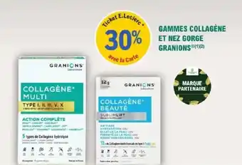 E.Leclerc Parapharmacie Gammes collagène et nez gorge granions offre