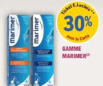 E.Leclerc Parapharmacie Gamme marimer offre