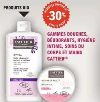 E.Leclerc Parapharmacie Gammes douches déodorants hygiène intime soins du corps et mains cattier offre
