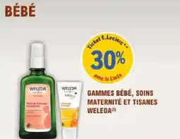 E.Leclerc Parapharmacie Gammes bébé soins maternité et tisanes weleda offre