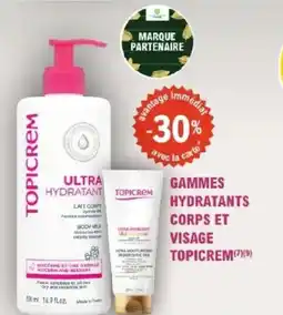 E.Leclerc Parapharmacie Gammes hydratants corps et visage topicrem offre