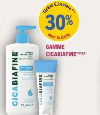 E.Leclerc Parapharmacie Gamme cicabiafine offre