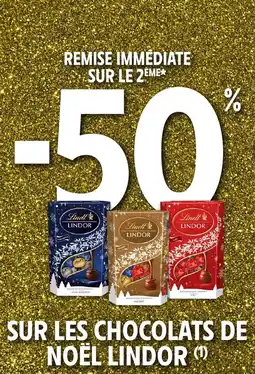 Intermarché Sur les chocolats de noël lindor offre