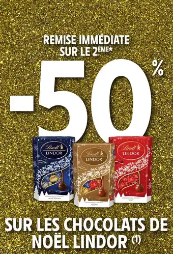 Intermarché Sur les chocolats de noël lindor offre