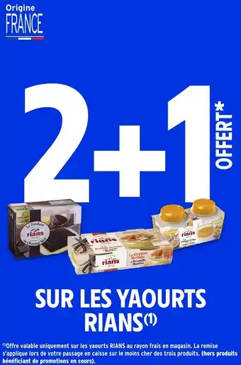 Intermarché Sur les yaourts rians offre