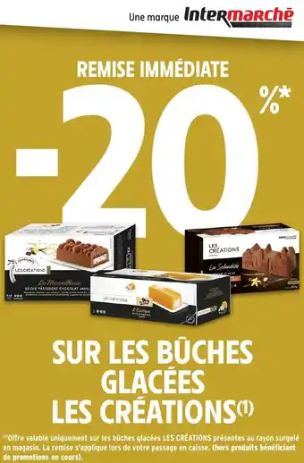 Intermarché Sur les bûches glacées les créations offre