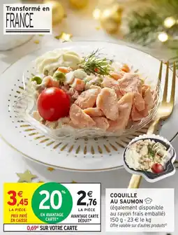 Intermarché Coquille au saumon offre