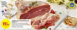 Intermarché Jambon sec d'auvergne igp 9 mois offre