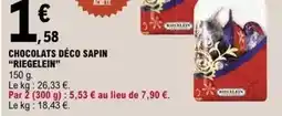 E.Leclerc Riegelein - chocolats deco sapin offre