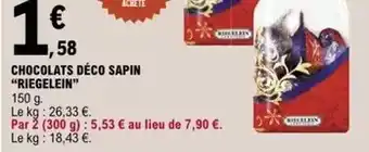 E.Leclerc Riegelein - chocolats deco sapin offre