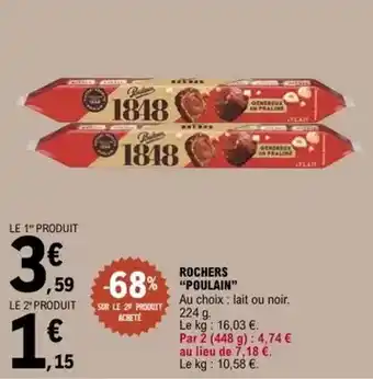 E.Leclerc Poulain - rochers offre