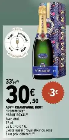 E.Leclerc Pommery - aop champagne brut offre
