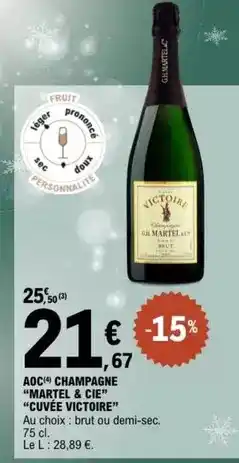 E.Leclerc Brut - aoc champagne offre