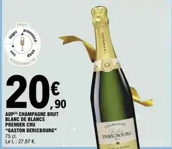 E.Leclerc Brut - aop champagne blanc de blancs premier cru offre