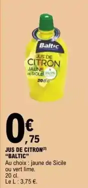 E.Leclerc Jus de citron offre