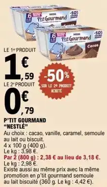 E.Leclerc Nestlé - p'tit gourmand offre