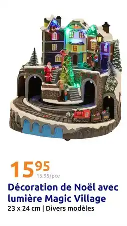 Action Décoration de noël avec lumière magic village offre