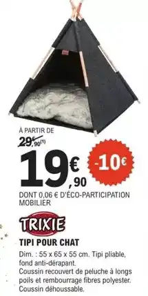 E.Leclerc Brico Trixie - tapis pour chat offre
