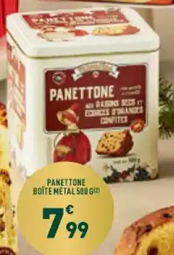 Grand Frais Panettone boite métal offre