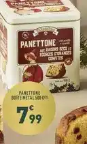 Grand Frais Panettone boite métal offre