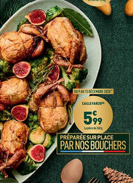 Grand Frais Caille farcie offre