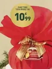 Grand Frais Panettone tissu rouge offre