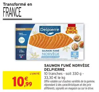 Intermarché Saumon fumé norvège delpierre offre