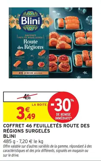Intermarché Coffret 46 feuilletés route des régions surgelés blini offre