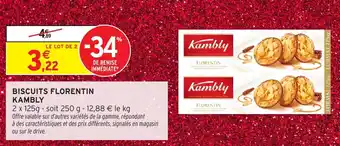 Intermarché Biscuits florentin kambly offre