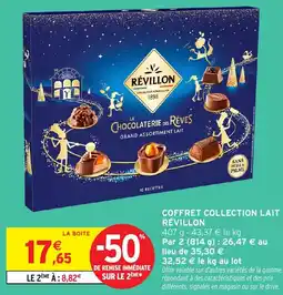 Intermarché Coffret collection lait révillon offre