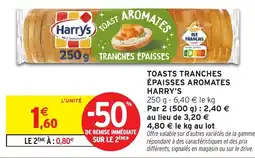 Intermarché Toasts tranches épaisses aromates harry's offre