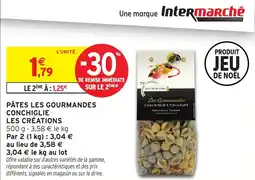 Intermarché Pâtes les gourmandes conchiglie les créations offre
