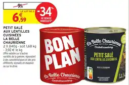 Intermarché Petit salé aux lentilles cuisinées la belle chaurienne offre