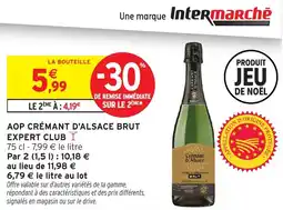 Intermarché Aop crémant d'alsace brut expert club offre