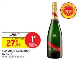 Intermarché Aop champagne brut mumm offre