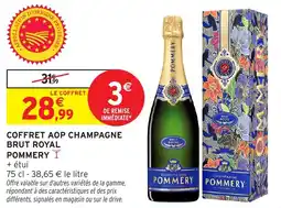 Intermarché Coffret aop champagne brut royal pommery offre