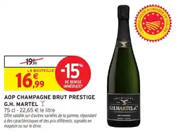 Intermarché Aop champagne brut prestige g.h. martel offre