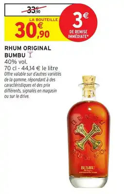 Intermarché Rhum original bumbu offre