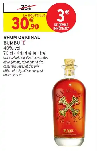 Intermarché Rhum original bumbu offre