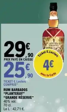 E.Leclerc E.leclerc - rum plantery offre