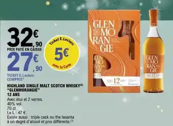 E.Leclerc E.leclerc - highland single malt scotch whisky offre