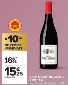Carrefour Collines - a.o.p. crozes hermitage offre